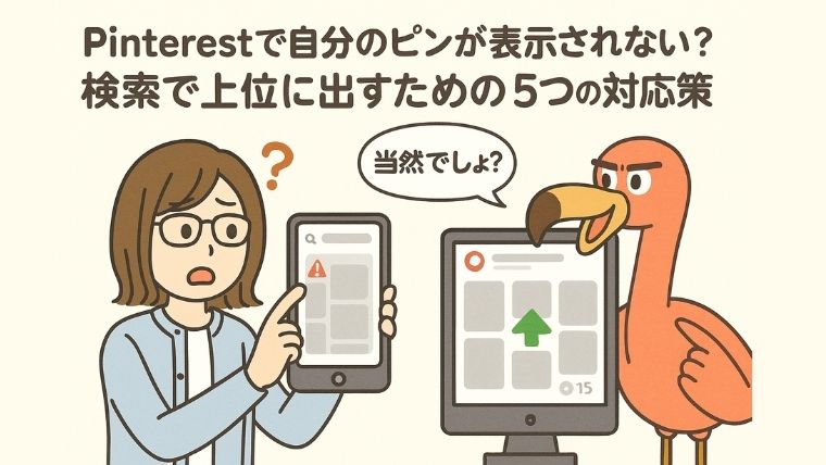 interestで自分のピンが表示されない？検索で上位に出すための5つの対応策