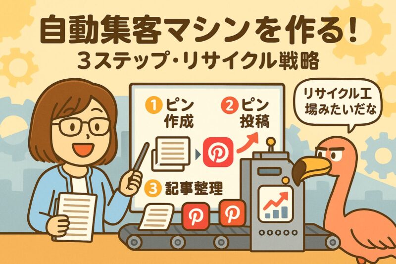 自動集客マシンを作る!3ステップリサイクル戦略