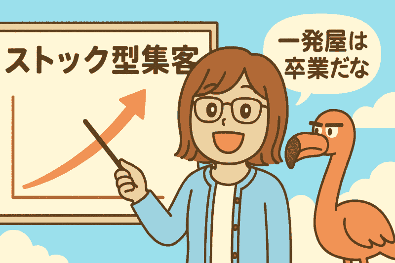 集客の仕組はストック型へ